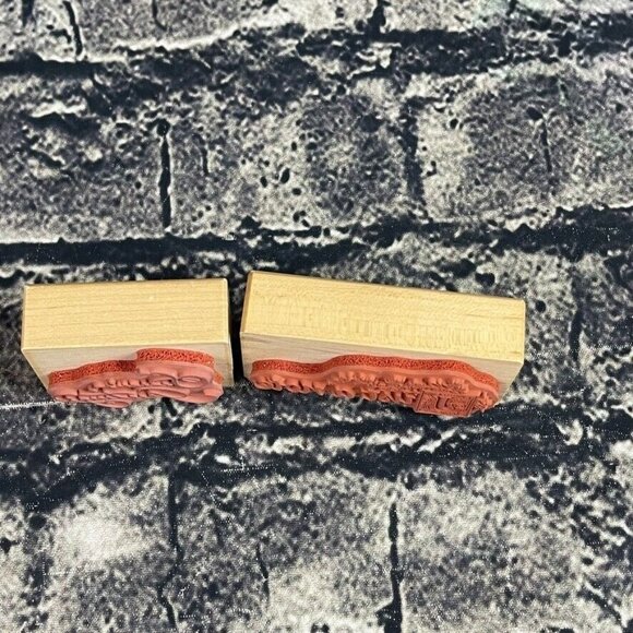 PSX D-3337 E-510 SEASON'S GREETINGS & JUST A NOTE Rubber Stamp - Picture 4 of 9